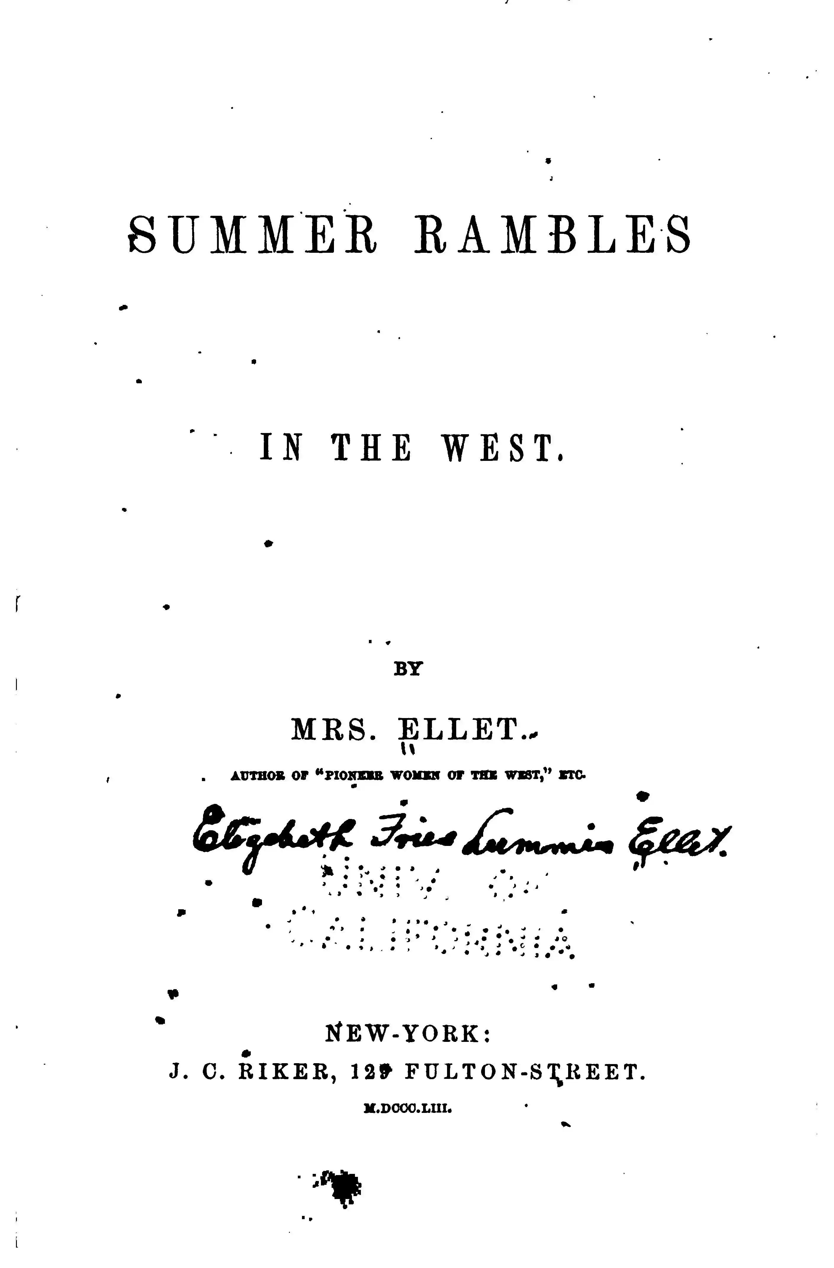 The Brinley shell, or, The miser and his niece
